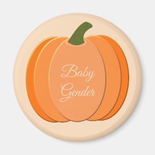 Imán Naranja Cuto Sexo Personalizado Neutral de calabaz