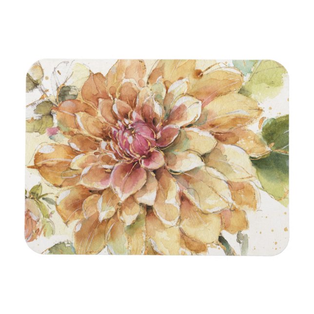 Imán Naranja Dahlia (Horizontal)