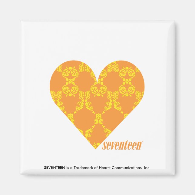Imán Naranja Damask Amarillo 2 (Frente)