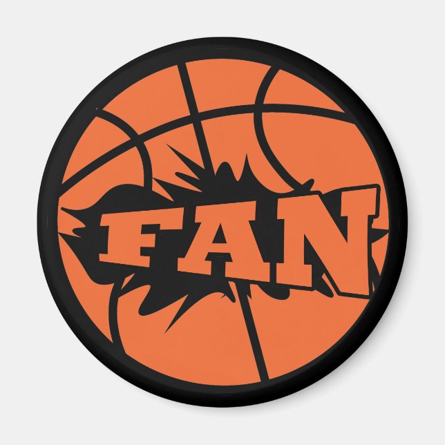 Imán Naranja de baloncesto (Frente)