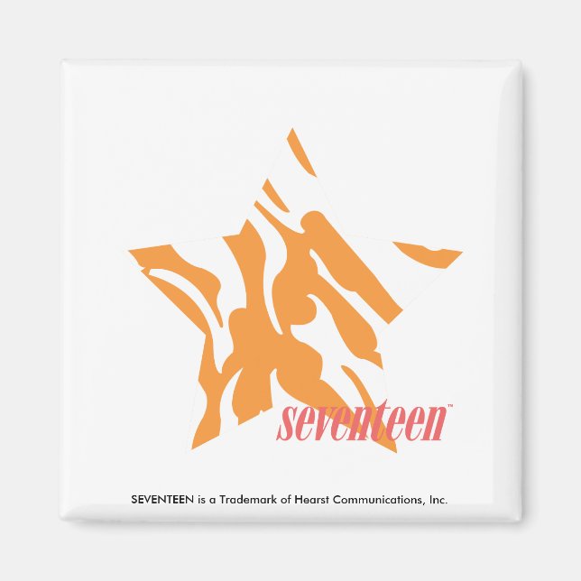 Imán Naranja de cebra 3 (Frente)