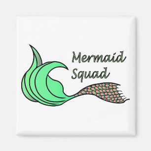 Imán Naranja de Escuadrón de Sirenas y Verde