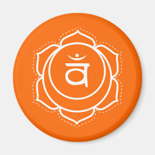 Imán Naranja de flujo creativo Sacral Chakra Magnet