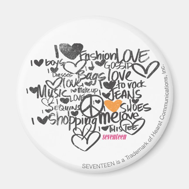 Imán Naranja de graffiti (Frente)