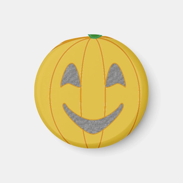 Imán Naranja de Halloween de diseño de vestimenta de ca (Frente)