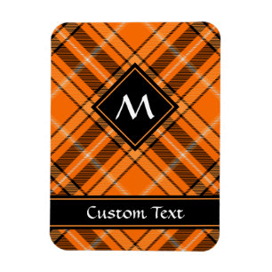 Imán Naranja de Halloween Tartan