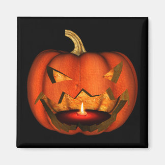 Imán naranja DE JACK-O-LANTERN DE TOMA DE TOMA DE TIPO 