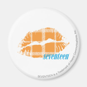 Imán Naranja de la tela escocesa