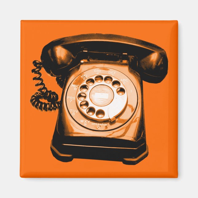 Imán Naranja de línea directa (Frente)