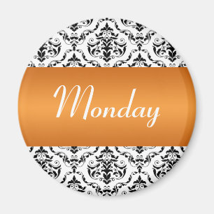 Imán Naranja de Lunes - Damask Magnet