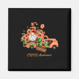 Imán Naranja de noviembre Gnome Vintage Truck Crps Conc