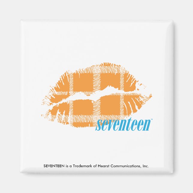 Imán Naranja de Plaid (Frente)