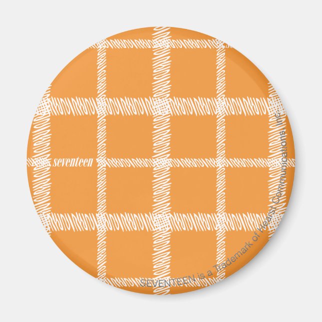 Imán Naranja de Plaid (Frente)