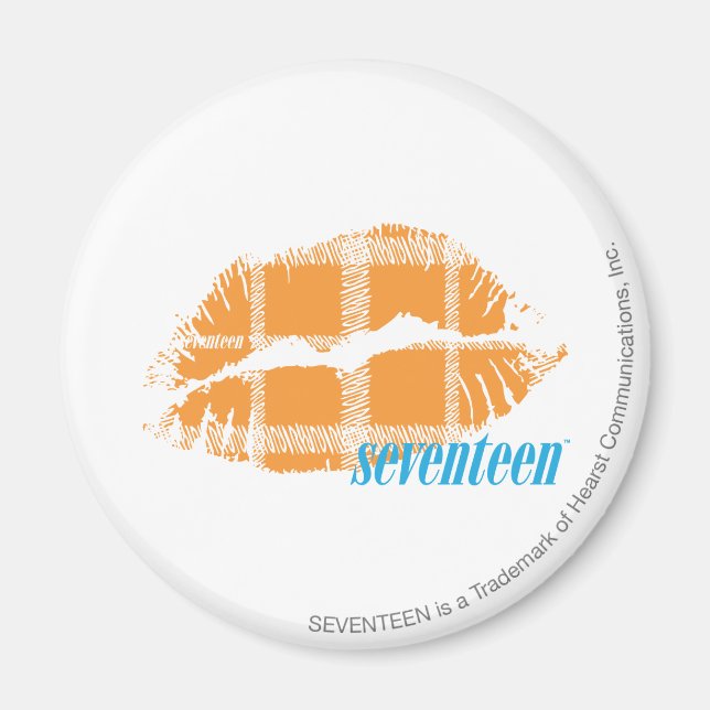 Imán Naranja de Plaid (Frente)