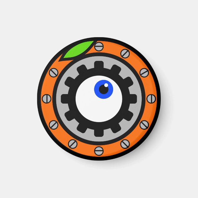 Imán Naranja de reloj (Frente)