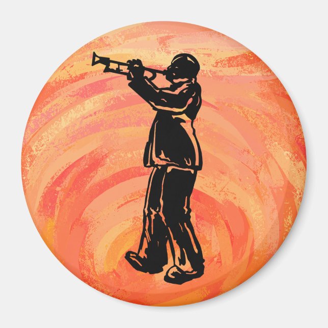 Imán Naranja de Trumpet de Noches de Boogie de Nueva Yo (Frente)