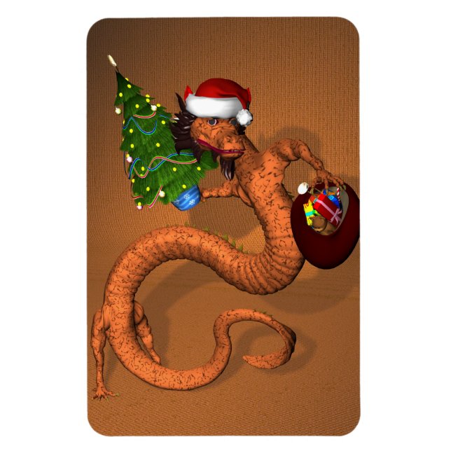 Imán Naranja Dragon (Vertical)