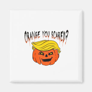 Imán Naranja Estas Asustado Anti Trump Halloween 