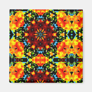 Imán Naranja floral