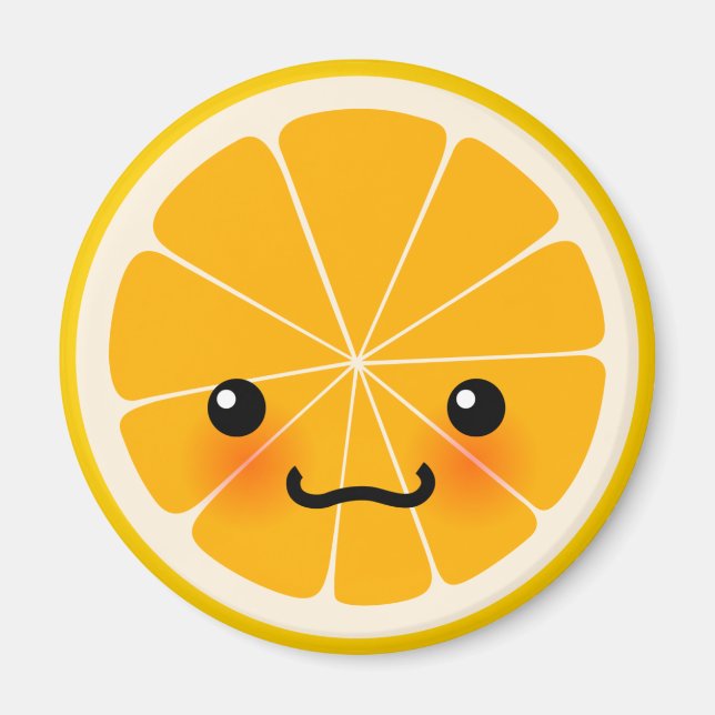 Imán Naranja fresco (Frente)