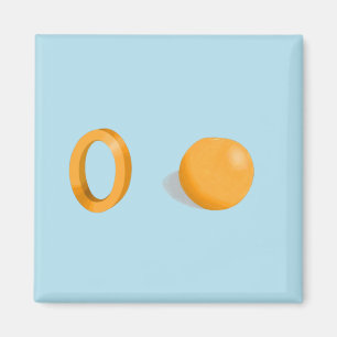 Imán Naranja Fridge Magnet