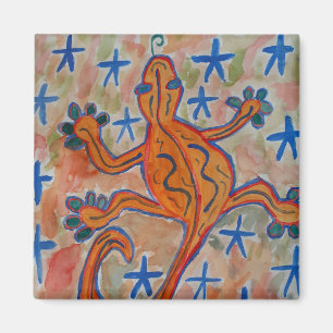 Imán Naranja Gecko Magnet