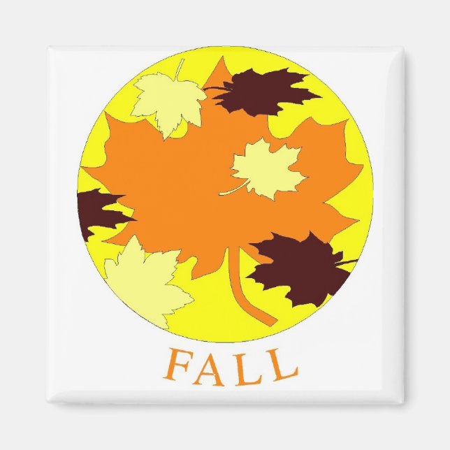 Imán Naranja Leaf (Frente)