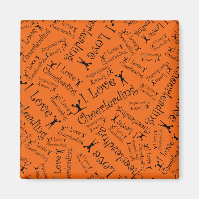 Imán Naranja me encanta animar (Frente)