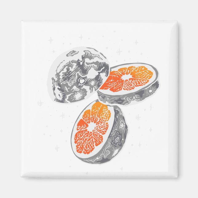Imán Naranja Moon (Frente)