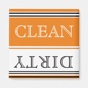 Imán Naranja Náutico Deslavavajillas sucio limpio