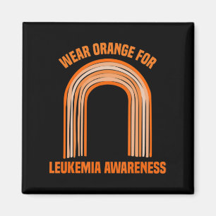 Imán Naranja Para Leucemia Sensibilización Leucemia Leu
