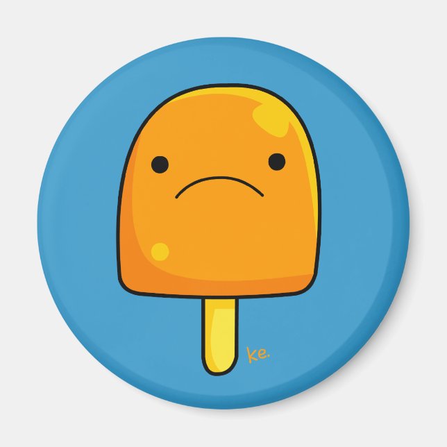 Imán Naranja Pop Magnet (Frente)