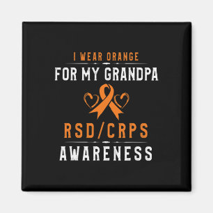 Imán Naranja Ribbon Crpsrsd Sensibilización Para El Abu