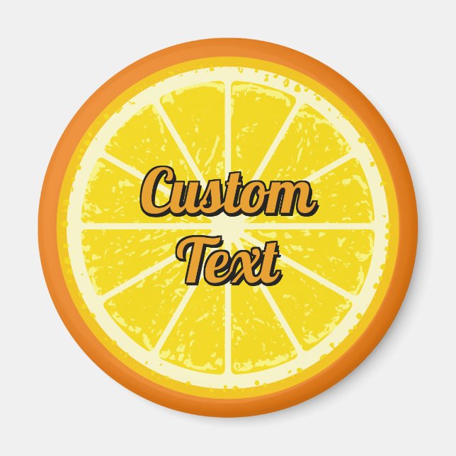 Imán Naranja Slice (Frente)