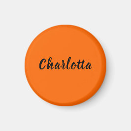 Imán Naranja sólido atardecer neón Personalizado