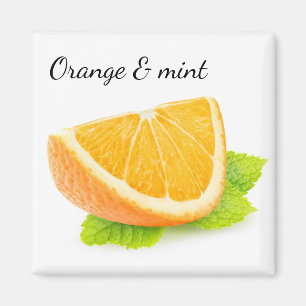 Imán Naranja y menta
