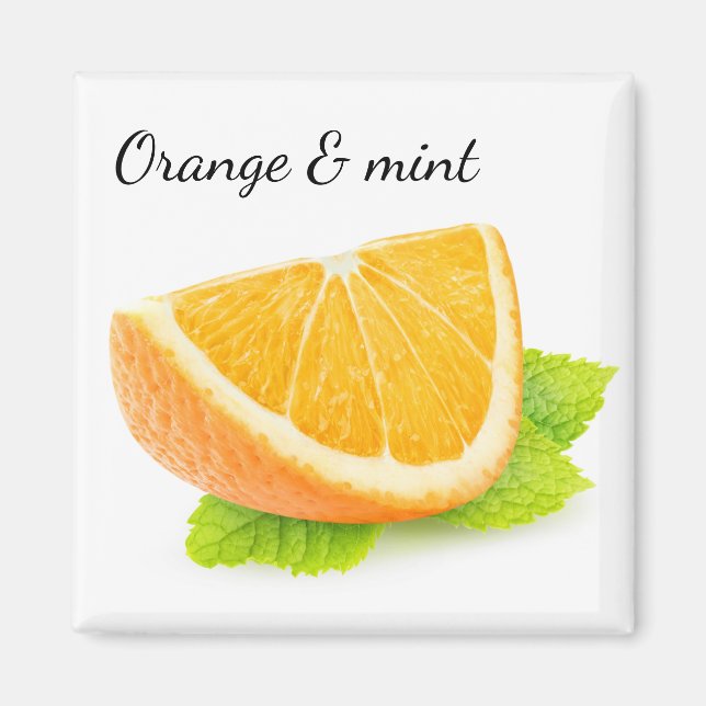 Imán Naranja y menta (Frente)