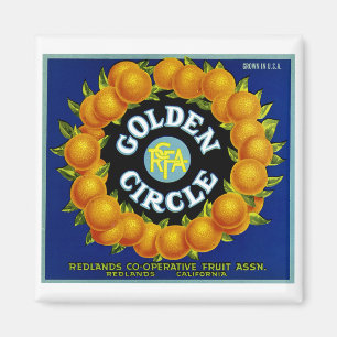 Imán Naranjas del Círculo Dorado