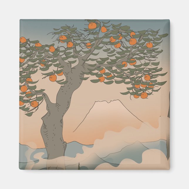 Imán Naranjo japonés en la niebla (Frente)