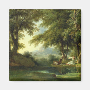 Imán Narciso que admira su reflexión