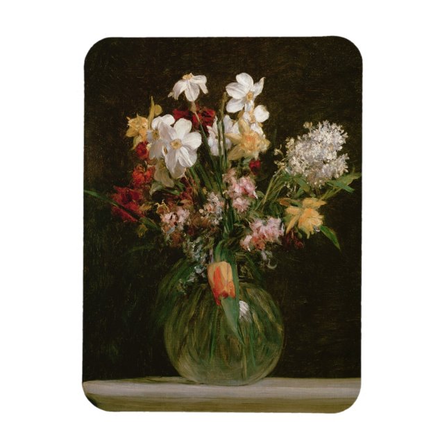 Imán Narcisses Blancs, Jacinthes y Tulipes, 1864 (Vertical)