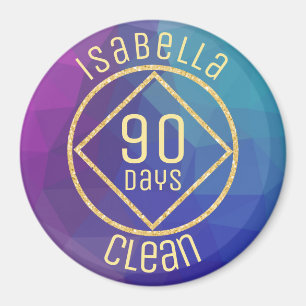 Imán Narcóticos de NA personalizados Tiempo limpio an