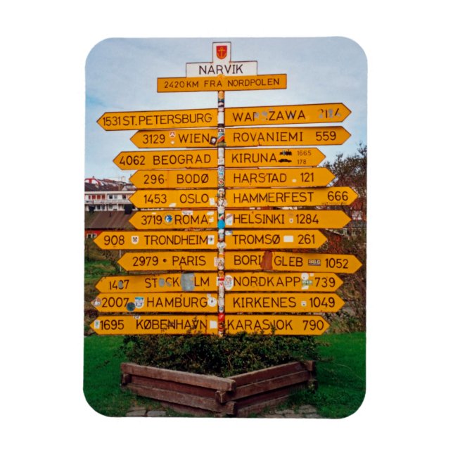Imán Narvik Signpost (Vertical)