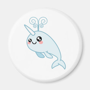 Imán Narwhal Cutie