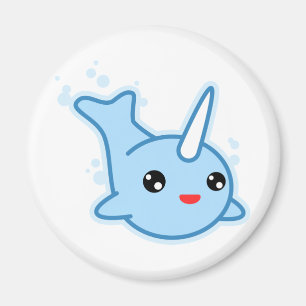 Imán Narwhal Kawaii