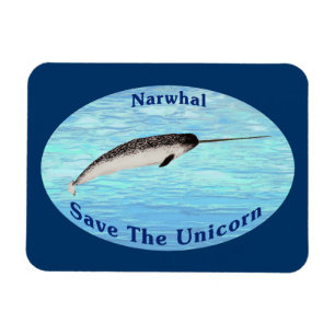 Imán Narwhal - Salven al unicornio