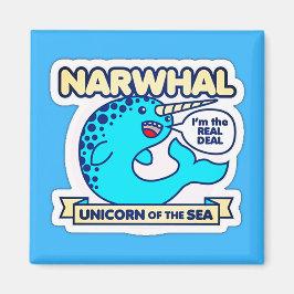 Imán Narwhal Unicorn Del Mar