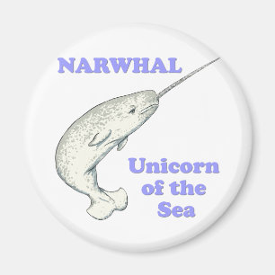 Imán Narwhal unicornio del mar