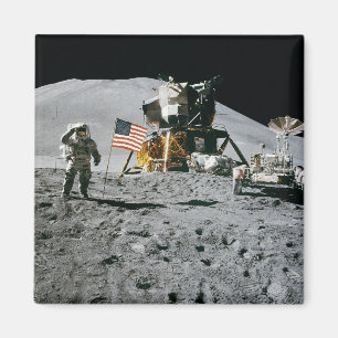 Imán NASA 1971 del alunizaje del módulo lunar de Apolo