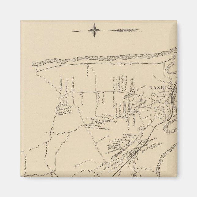 Imán Nashua, Hillsborough Co (Frente)